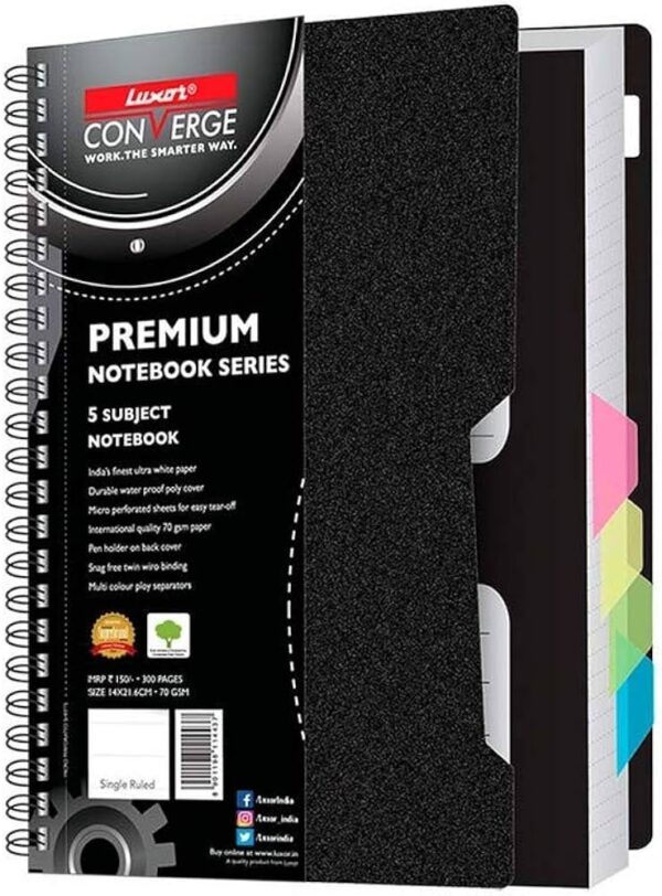 5 Subject Note Book