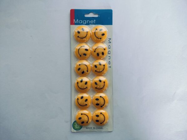 Magnetic Smile Buttons 30mm - 12pcs Pkt