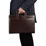 Gemson Leather 4 Ring File Zip Closer Bag -Document Organizer - Image 4