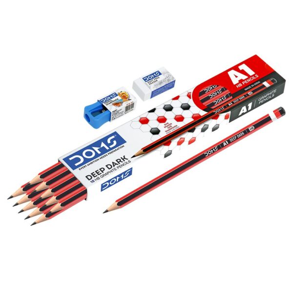 DOMS A1 Deep Dark Pencils 10Pcs Pkt