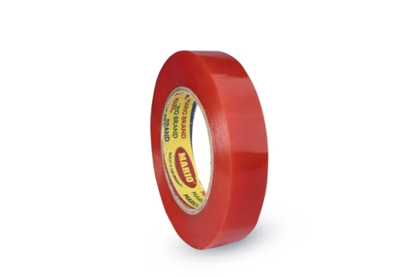 MARIO RED Double Sided Polyester 130micron 1"Tape