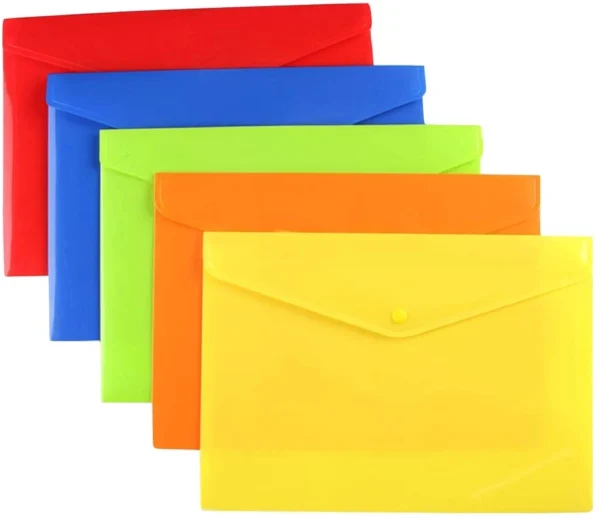 A3 Button Folder File Envelope - Color