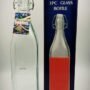 Glass Bottle, Transparent Water Bottle, 1 litre