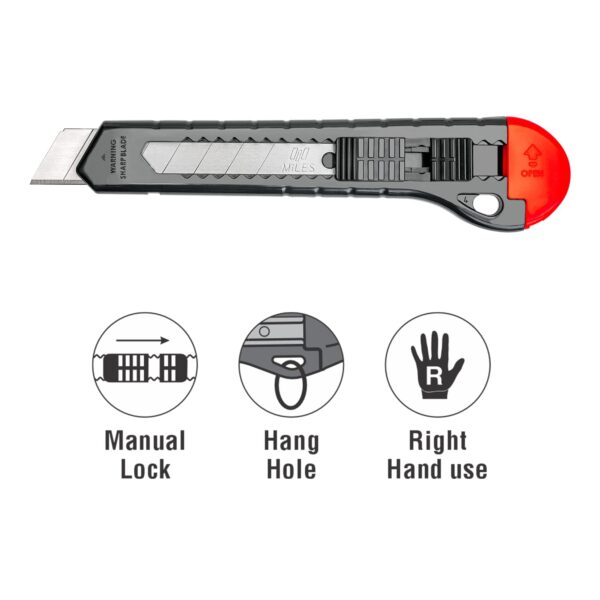 knife - Paper Cutter 9mm Plastic