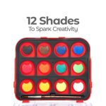 Camel ColorPad Watercolor Cake with Paint Brush | 12 Shade Set - Image 2