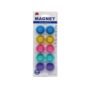 Magnetic Square Transparent Colour 30mm – 12 Pcs