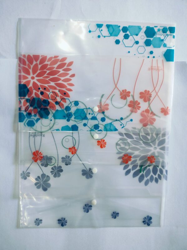 Button Folder Envelope Flower Clear