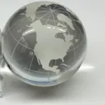 Kebica Globe Crystal Paper Weight - Image 2