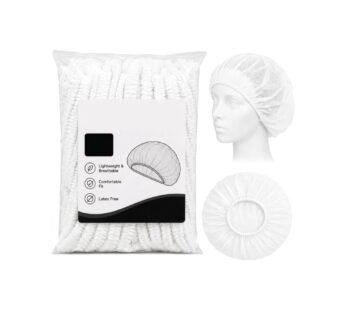 Disposable Stretchable White Caps | Surgical Head Cap