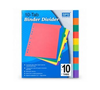 A4 Size Binder Index Divider – 10 Insertable Tab Sheets