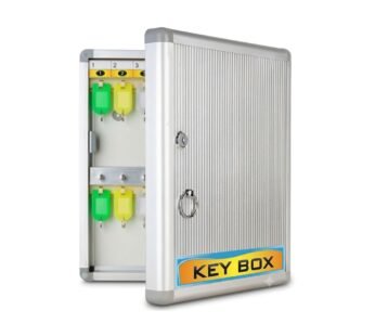 24 Key Chain Holder Box Aluminum With Lock